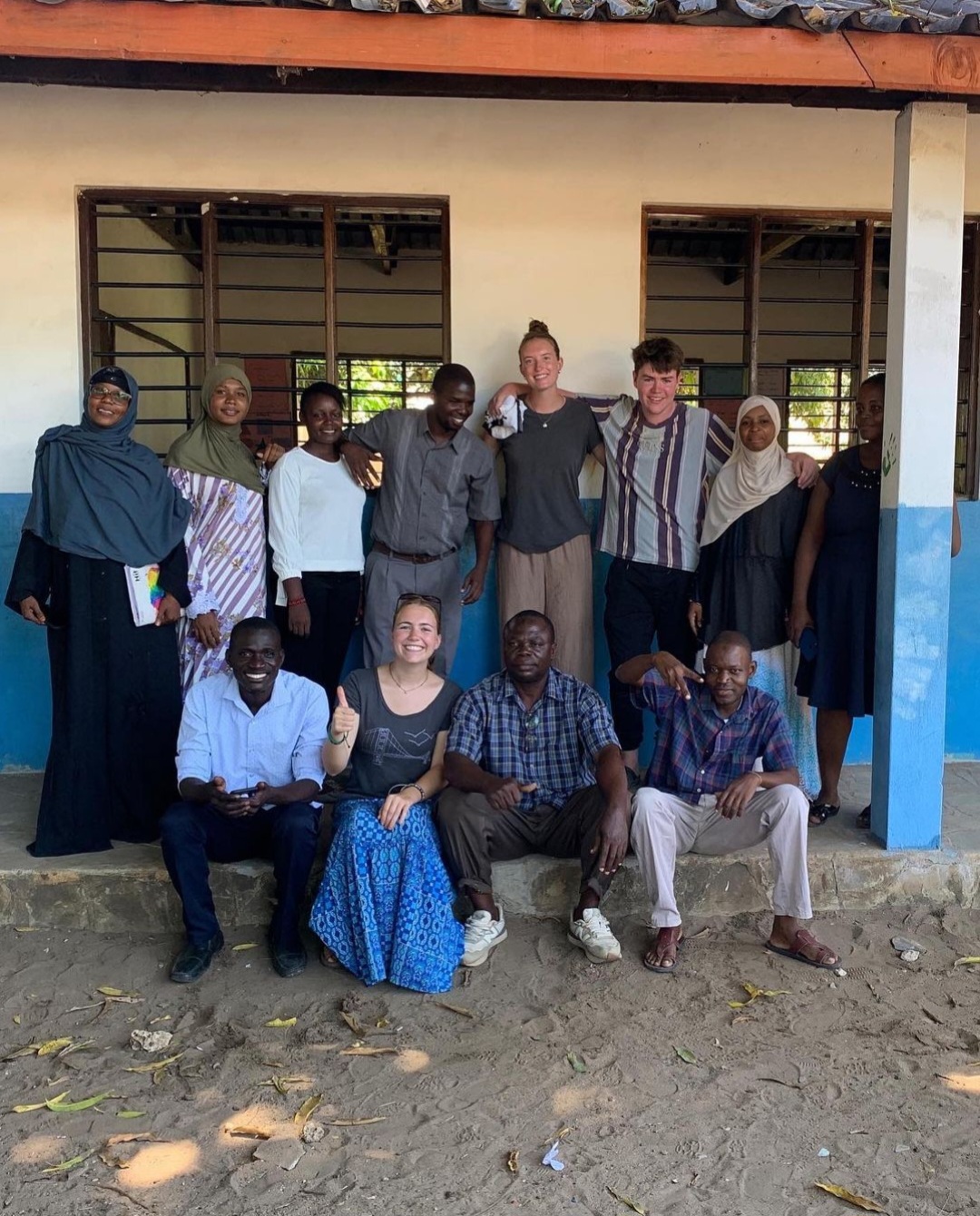 Volunteers on a gap year in Kenya